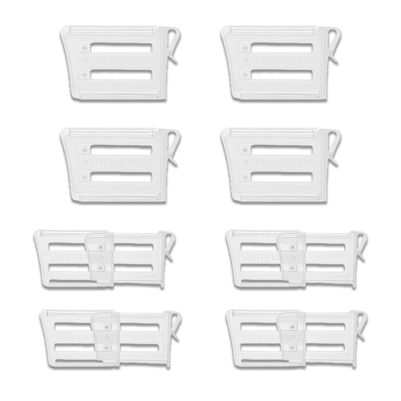 ZIBUYU® 8 Pack Adjustable Refrigerator Door Organizer ZIBUYU® 8 Pack Adjustable Refrigerator Door Organizer